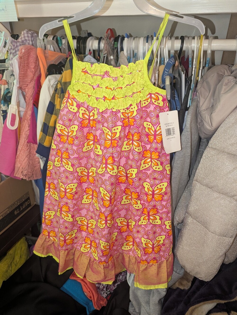 Nwt Penelope Mack Butterfly Girls Dress Sz 6
